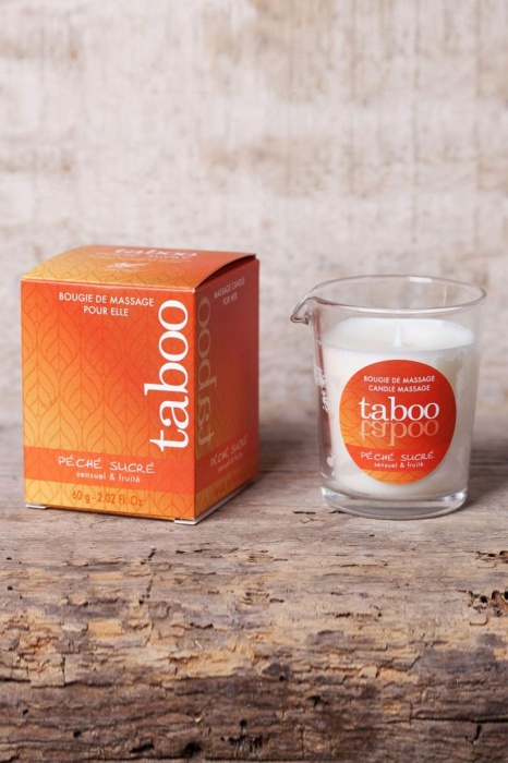 Массажное аромамасло с афродизиаками для женщин RUF Taboo Peche sucre - 60 гр. - RUF - купить с доставкой в Ставрополе