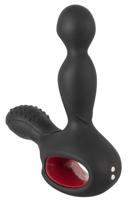 Черный вибромассажер простаты с нагревом и ротацией Prostate Plug - 14,5 см. - Orion - в Ставрополе купить с доставкой
