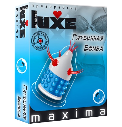 Презерватив LUXE Maxima  Глубинная бомба  - 1 шт. - Luxe - купить с доставкой в Ставрополе