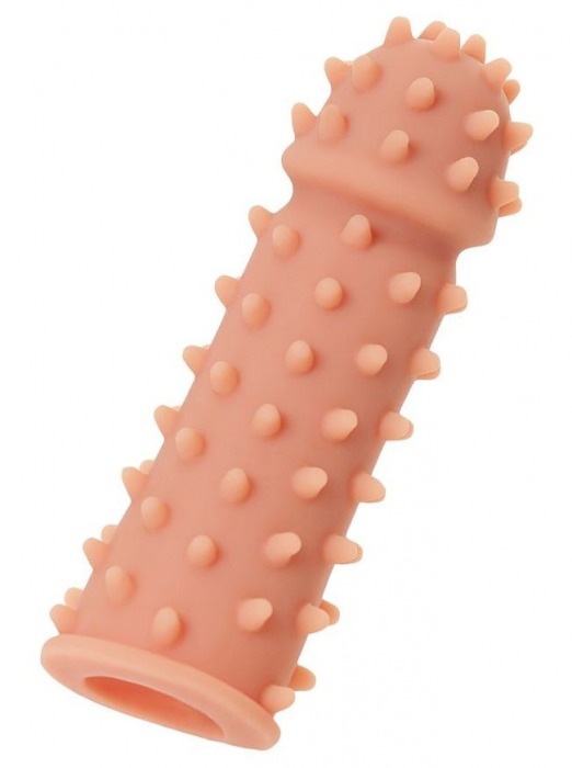 Телесная реалистичная насадка KOKOS Extreme Sleeve 03 с дополнительной стимуляцией - 12,7 см. - KOKOS - в Ставрополе купить с доставкой