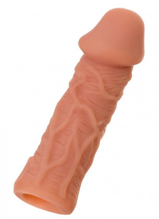Телесная реалистичная насадка KOKOS Extreme Sleeve 05 с дополнительной стимуляцией - 12,7 см. - KOKOS - в Ставрополе купить с доставкой
