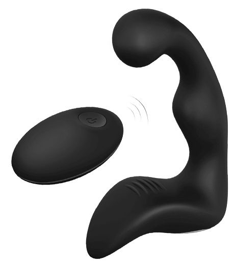 Черный вибромассажер простаты REMOTE BOOTY PLEASER - Dream Toys - в Ставрополе купить с доставкой