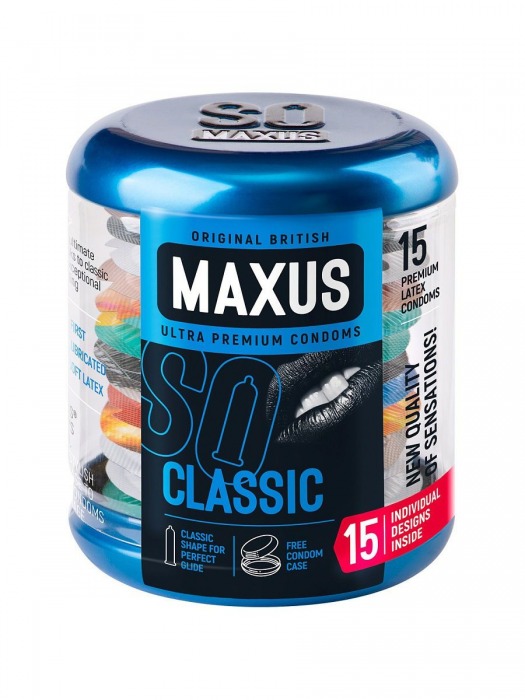 Классические презервативы в металлическом кейсе MAXUS Classic - 15 шт. - Maxus - купить с доставкой в Ставрополе