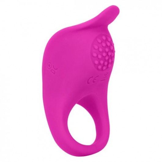 Ярко-розовое эрекционное виброкольцо Silicone Rechargeable Teasing Enhancer - California Exotic Novelties - в Ставрополе купить с доставкой