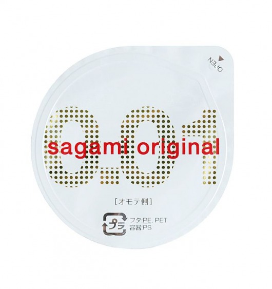 Супертонкий презерватив Sagami Original 0.01 - 1 шт. - Sagami - купить с доставкой в Ставрополе