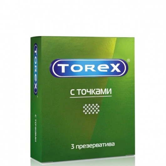 Текстурированные презервативы Torex  С точками  - 3 шт. - Torex - купить с доставкой в Ставрополе