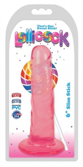 Розовый фаллоимитатор Slim Stick Dildo - 15,2 см. - XR Brands