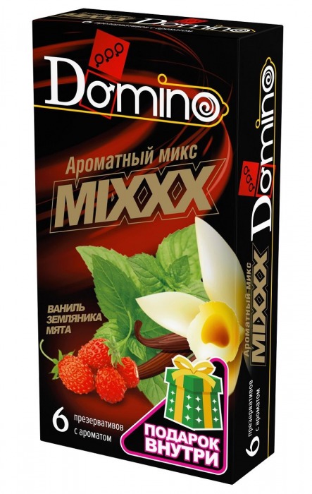 Ароматизированные презервативы DOMINO  Ароматный микс  - 6 шт. - Domino - купить с доставкой в Ставрополе