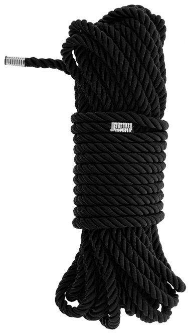 Черная веревка для бондажа BONDAGE ROPE - 10 м. - Dream Toys - купить с доставкой в Ставрополе