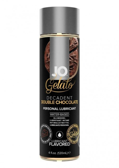 Лубрикант с ароматом шоколада JO GELATO DECADENT DOUBLE CHOCOLATE - 120 мл. - System JO - купить с доставкой в Ставрополе