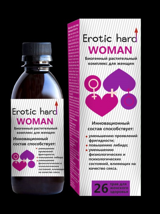 Женский биогенный концентрат для повышения либидо Erotic hard Woman - 250 мл. - Erotic Hard - купить с доставкой в Ставрополе