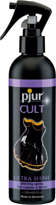 Спрей для ухода за одеждой из латекса pjur CULT Ultra Shine - 250 мл. - Pjur - купить с доставкой в Ставрополе