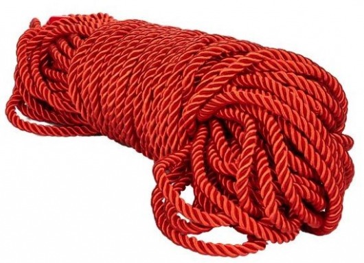 Красная веревка для связывания BDSM Rope - 30 м. - California Exotic Novelties - купить с доставкой в Ставрополе