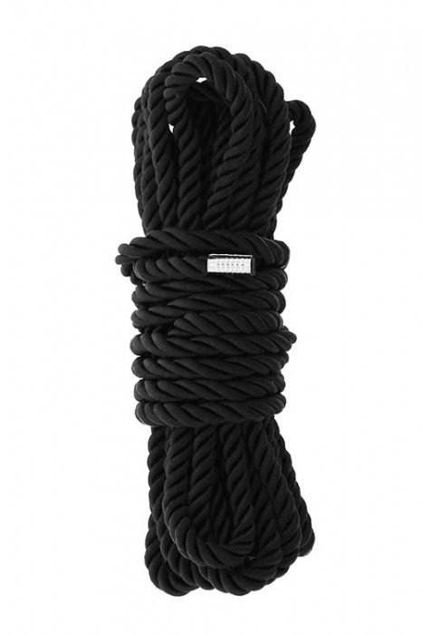 Черная веревка для шибари DELUXE BONDAGE ROPE - 5 м. - Dream Toys - купить с доставкой в Ставрополе