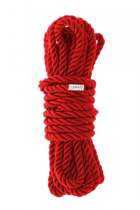 Красная веревка для шибари DELUXE BONDAGE ROPE - 5 м. - Dream Toys - купить с доставкой в Ставрополе