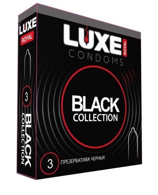 Черные презервативы LUXE Royal Black Collection - 3 шт. - Luxe - купить с доставкой в Ставрополе