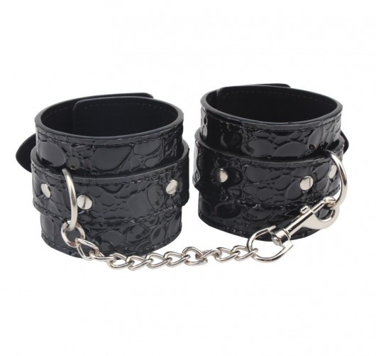 Черные наручники Be good Wrist Cuffs - Chisa - купить с доставкой в Ставрополе