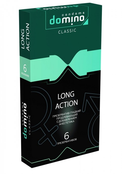 Презервативы с пролонгирующим эффектом DOMINO Classic Long action - 6 шт. - Domino - купить с доставкой в Ставрополе