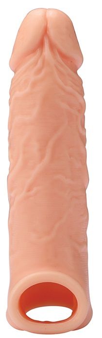 Телесная насадка EXTENDER WITH BALL STRAP 6.5 - 17 см. - Dream Toys - в Ставрополе купить с доставкой
