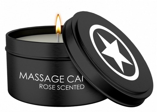 Массажная свеча с ароматом розы Massage Candle - Shots Media BV - купить с доставкой в Ставрополе