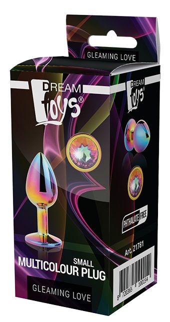 Голографическая анальная втулка с радужным кристаллом - 7,1 см. - Dream Toys - купить с доставкой в Ставрополе