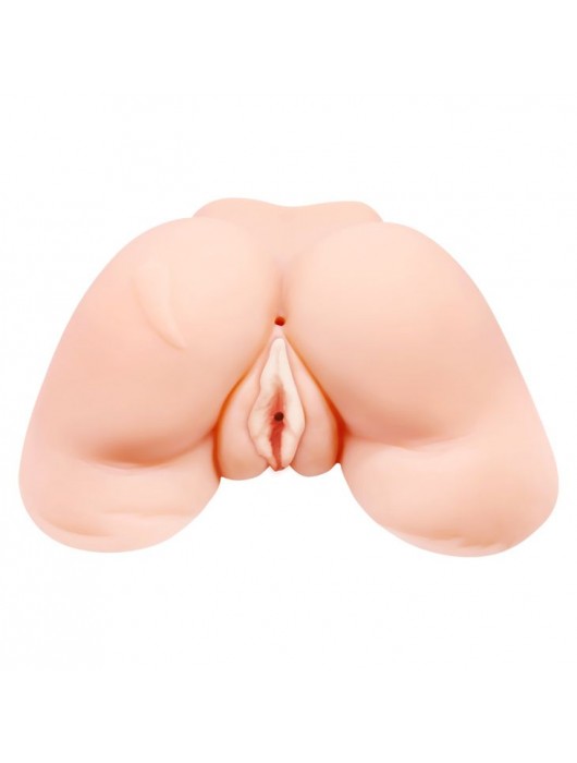 Телесная вибровагина Julie с 2 рабочими отверстиями - Baile - в Ставрополе купить с доставкой