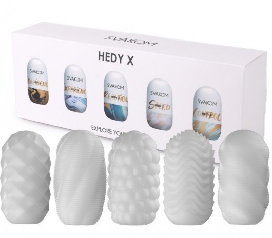 Набор из 5 мастурбаторов Hedy X5 Mixed - Svakom - в Ставрополе купить с доставкой