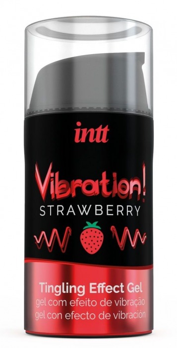 Жидкий интимный гель с эффектом вибрации Vibration! Strawberry - 15 мл. - INTT - купить с доставкой в Ставрополе