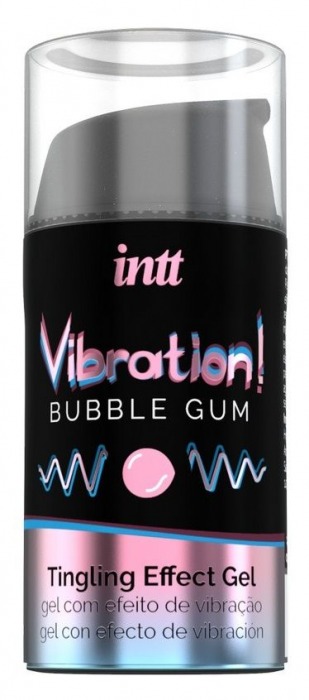 Жидкий интимный гель с эффектом вибрации Vibration! Bubble Gum - 15 мл. - INTT - купить с доставкой в Ставрополе