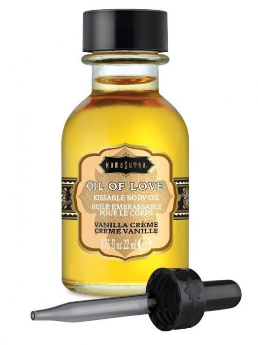 Масло для ласк с ароматом ванили Oil of Love Vanilla Creme - 22 мл. - Kama Sutra - купить с доставкой в Ставрополе