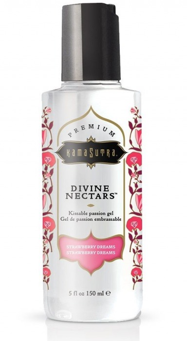 Гель-лубрикант на водной основе Divine Nectars Strawberry Dream с ароматом клубники - 150 мл. - Kama Sutra - купить с доставкой в Ставрополе