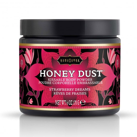 Пудра для тела Honey Dust Body Powder с ароматом клубники - 170 гр. - Kama Sutra - купить с доставкой в Ставрополе