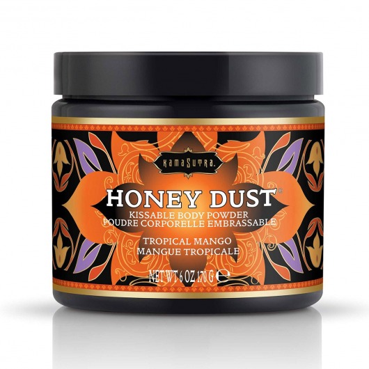 Пудра для тела Honey Dust Body Powder с ароматом манго - 170 гр. - Kama Sutra - купить с доставкой в Ставрополе