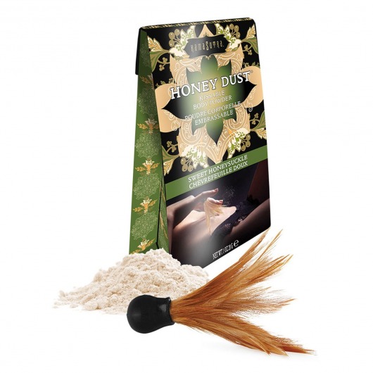 Пудра для тела Honey Dust Body Powder с ароматом жимолости - 28 гр. - Kama Sutra - купить с доставкой в Ставрополе