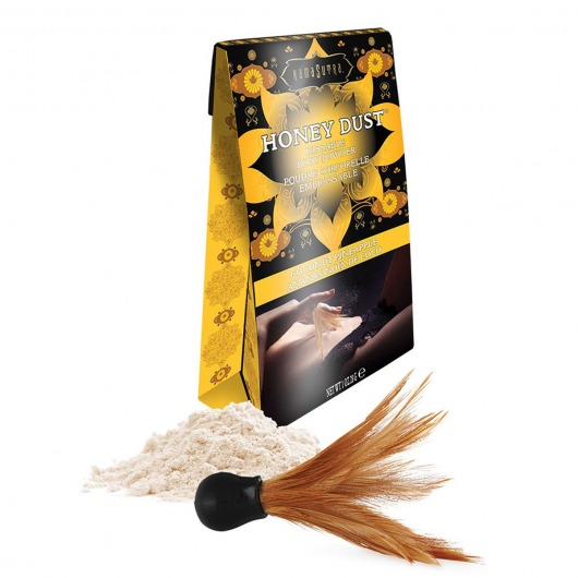 Пудра для тела Honey Dust Body Powder с ароматом кокоса и ананаса - 28 гр. - Kama Sutra - купить с доставкой в Ставрополе