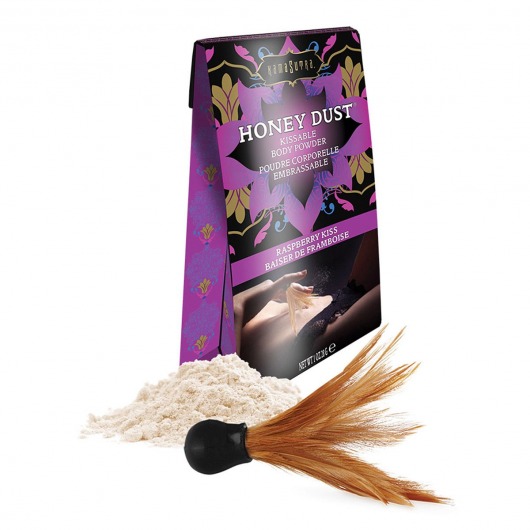 Пудра для тела Honey Dust Body Powder с ароматом малины - 28 гр. - Kama Sutra - купить с доставкой в Ставрополе