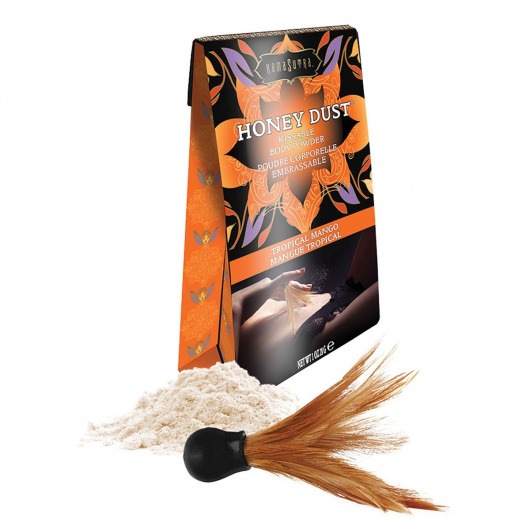 Пудра для тела Honey Dust Body Powder с ароматом манго - 28 гр. - Kama Sutra - купить с доставкой в Ставрополе