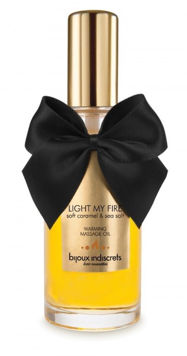 Массажное масло Light My Fire с ароматом карамели - 100 мл. - Bijoux Indiscrets - купить с доставкой в Ставрополе