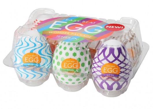 Набор из 6 мастурбаторов Tenga EGG IV с различным рельефом - Tenga - в Ставрополе купить с доставкой