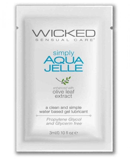 Гель-лубрикант Simply Aqua Jelle - 3 мл. - Wicked - купить с доставкой в Ставрополе