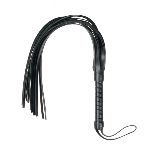 Черный флоггер Flogger Whip - 46 см. - Easy toys - купить с доставкой в Ставрополе