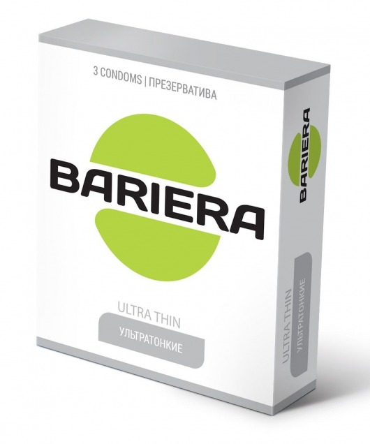 Ультратонкие презервативы Bariera Ultra Thin - 3 шт. - Bariera - купить с доставкой в Ставрополе