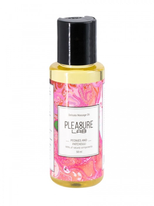 Массажное масло Pleasure Lab Delicate с ароматом пиона и пачули - 50 мл. - Pleasure Lab - купить с доставкой в Ставрополе