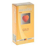 Презервативы Masculan Ultra Gold с золотым напылением и ароматом ванили - 10 шт. - Masculan - купить с доставкой в Ставрополе