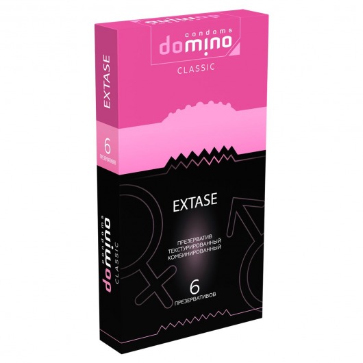 Презервативы с точками и рёбрышками DOMINO Classic Extase - 6 шт. - Domino - купить с доставкой в Ставрополе