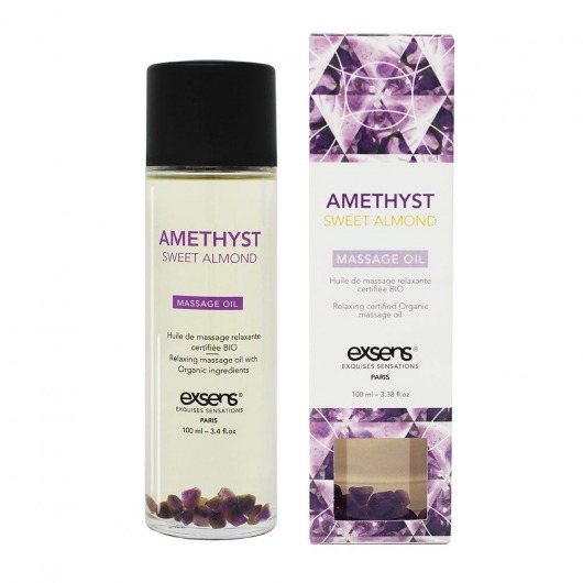 Органическое массажное масло AMETHYST SWEET ALMOND - 100 мл. - Exsens - купить с доставкой в Ставрополе