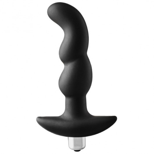 Черная вибропробка для простаты FantASStic Vibrating Prostate Plug - 14,5 см. - Dream Toys - в Ставрополе купить с доставкой