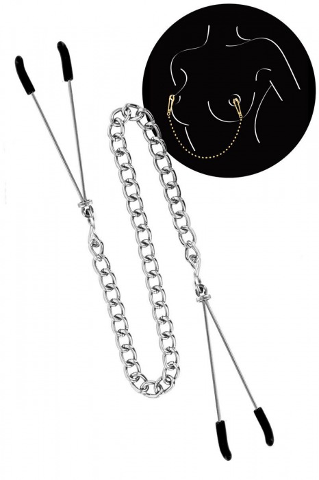 Регулируемые зажимы для сосков Sweet Caress Nipple Chain - Sweet Caress - купить с доставкой в Ставрополе