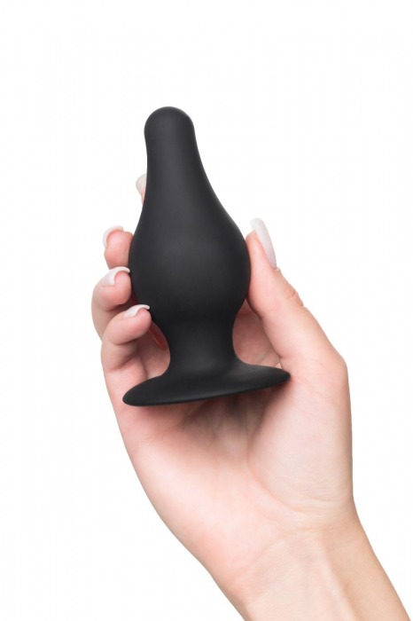 Черная анальная втулка Spade L - 11 см. - Erotist Adult Toys