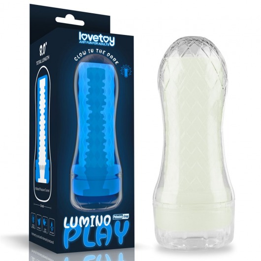 Светящийся в темноте мастурбатор Lumino Play Masturbator Ribbed - Lovetoy - в Ставрополе купить с доставкой